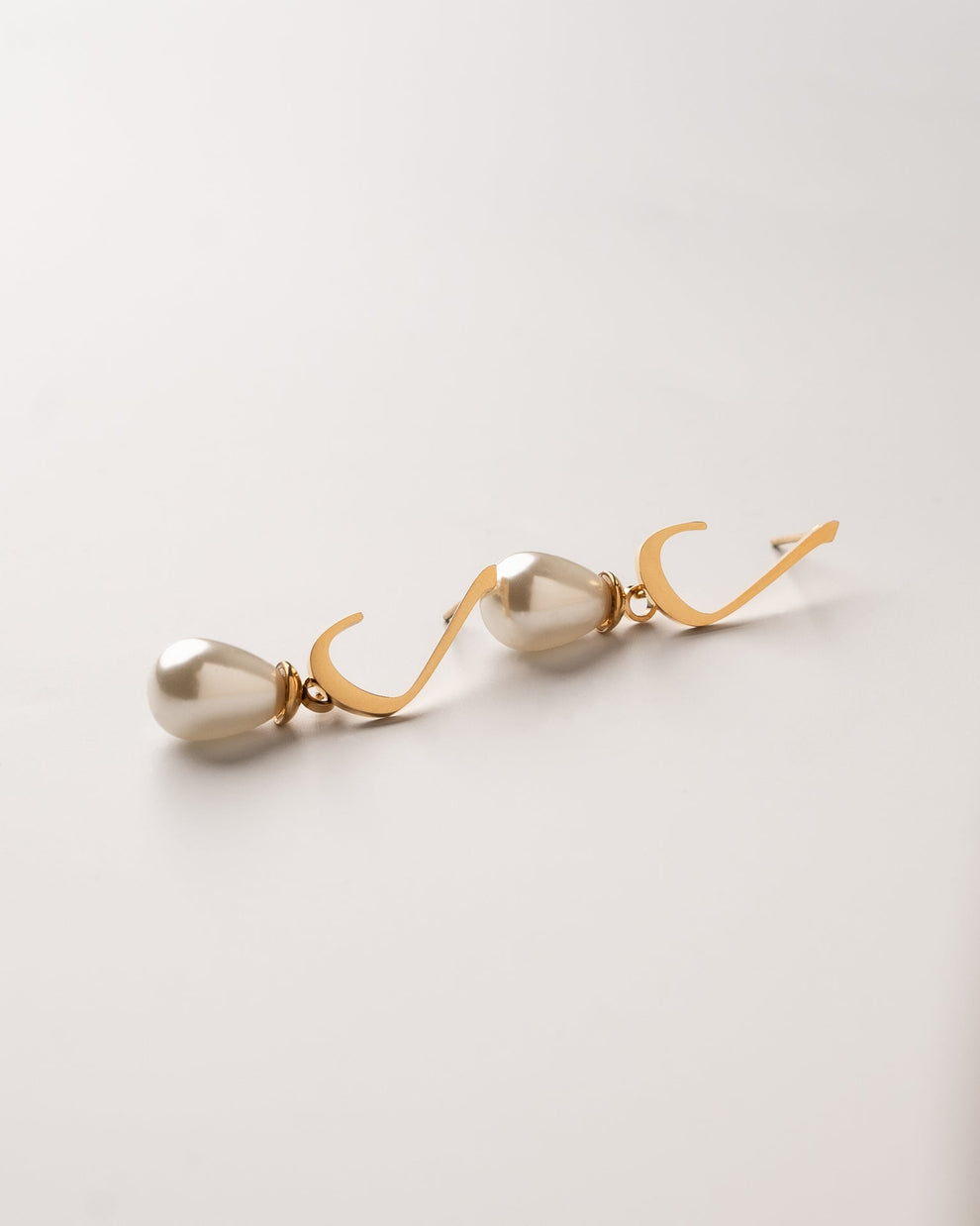 Calligraphed Letter Earrings ق