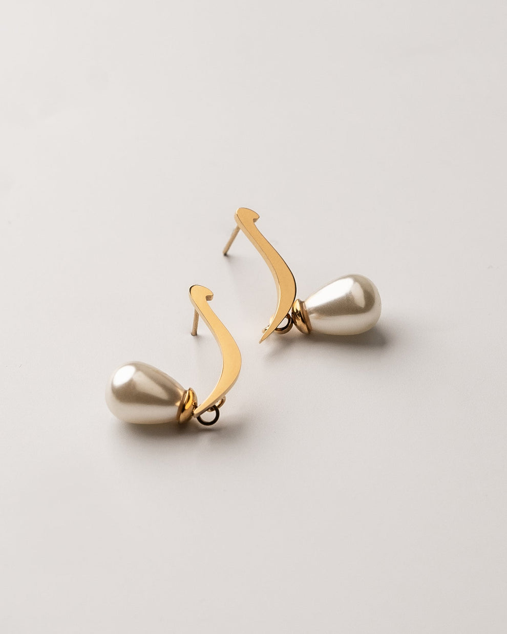 Calligraphed Letter Earrings ق