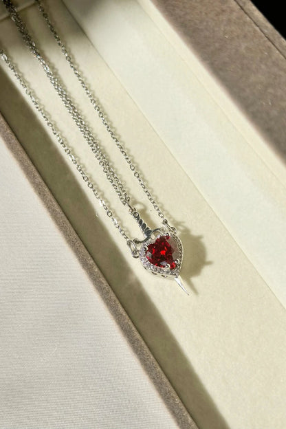 Heart & Sword Necklace