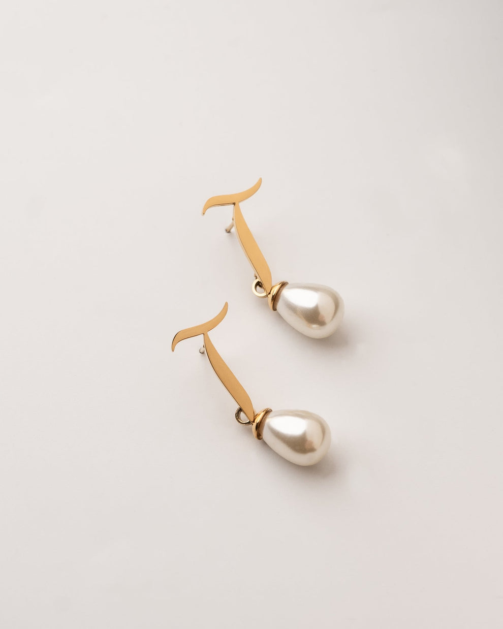 Calligraphed Letter Earrings ق