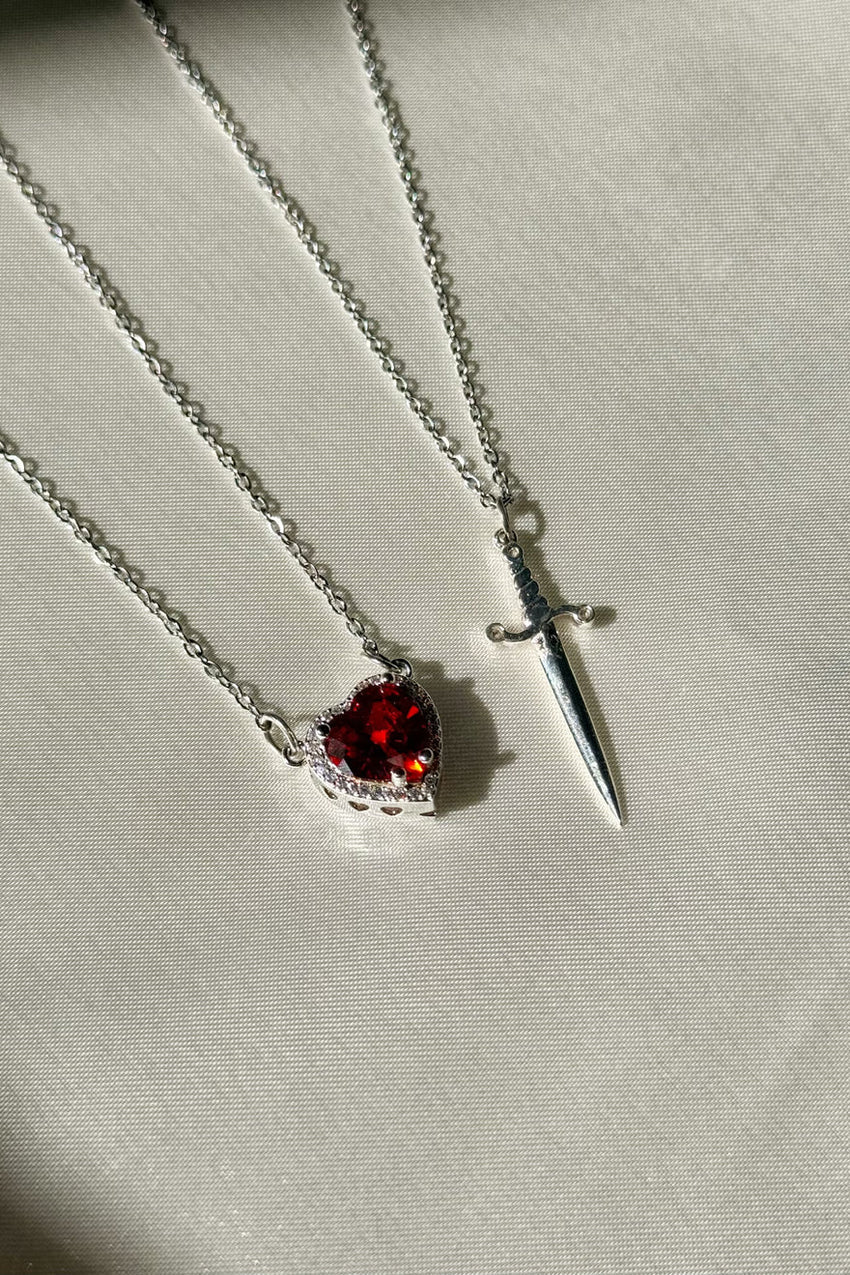 Heart & Sword Necklace