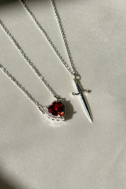 Heart & Sword Necklace