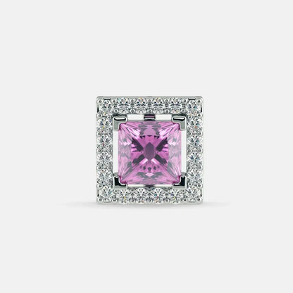 Serena Pink Sapphire Studs - 925 Silver