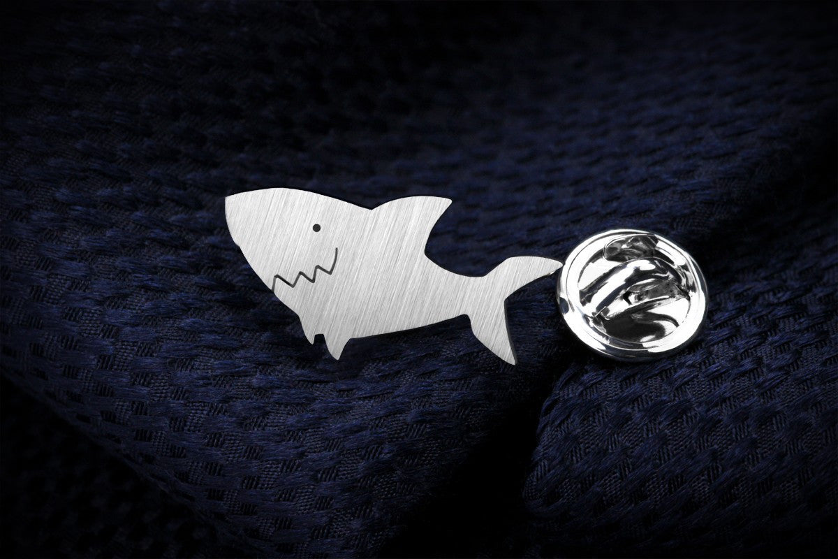 SHARK LAPEL PIN
