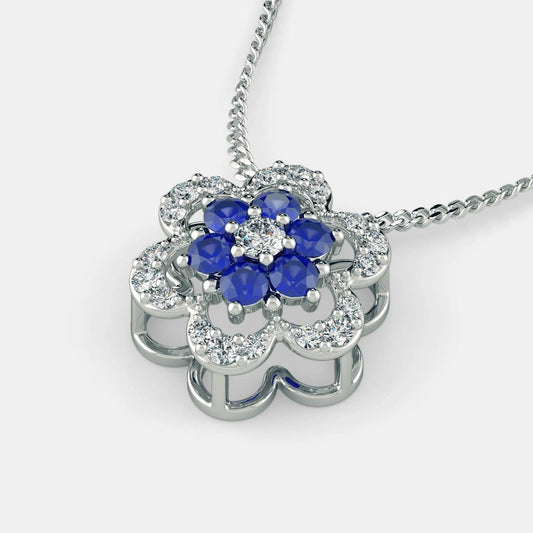 Sophin Diamond Necklace - 925 Silver